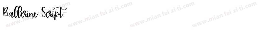 Ballerine Script字体转换